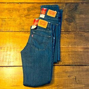 2 pairs Levi Jeans Size 14 boys NWT Style 511 Slim